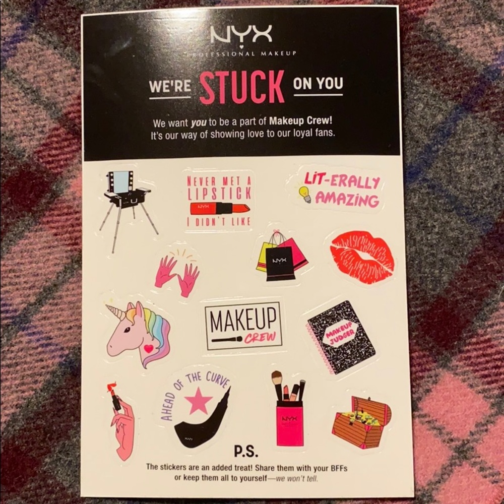 NWT NYX stickers